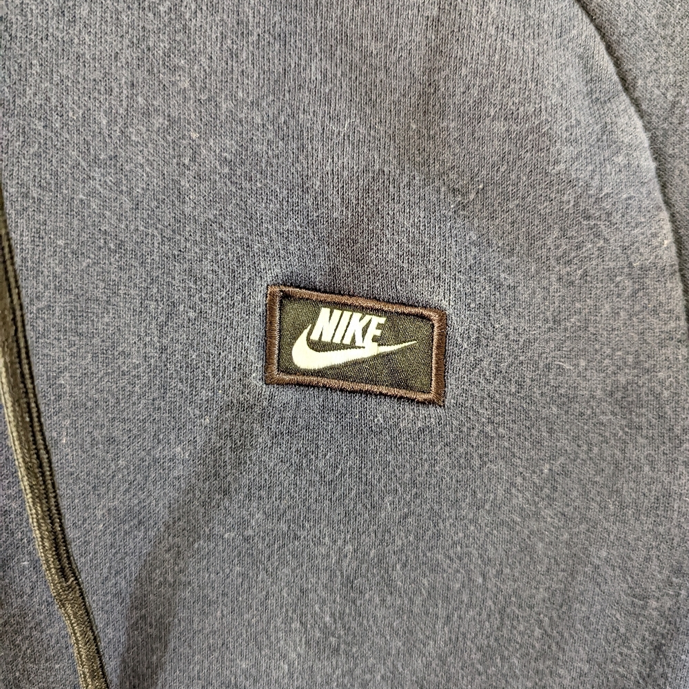 Nike Sportswear Mens Full Zip Fleece Casual Hoodie Small Navy Blue 4.737 - Picture 3 of 9